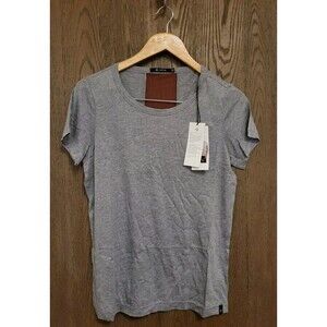 Satva Movement Women's Gemma Racerback Tee Heather Grey Yoga Size Small